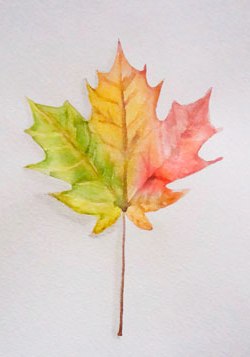 Малювання осіннього листя