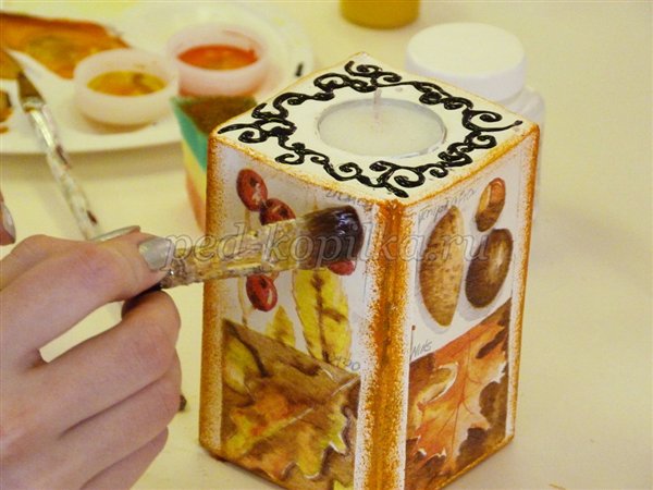 Підсвічники своїми руками. Майстер-клас. Осінь