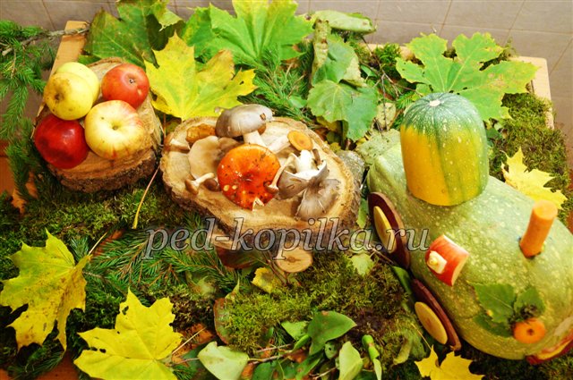 Осінні вироби своїми руками. Паровозик осені