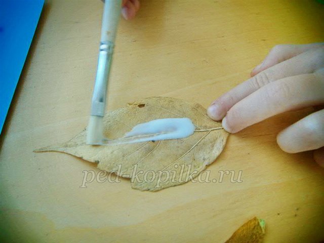 Майстер-клас із рукоділля «Аплікація з сухого листя. Пташка»