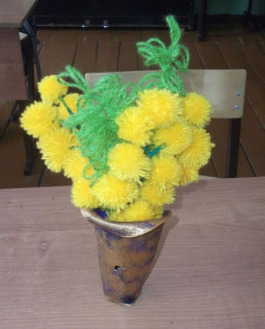Мімоза для мами своїми руками
