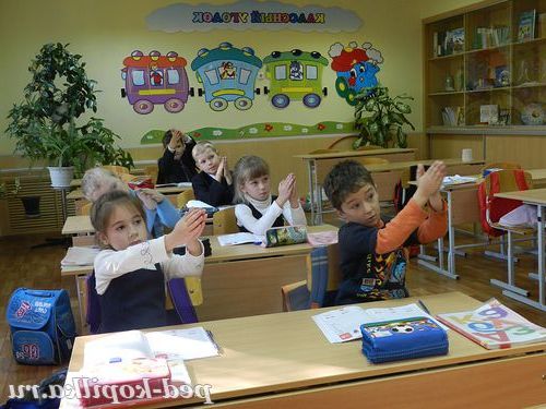 На уроці письма.
