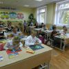 Урок праці в першому класі.