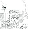 Розмальовка. Снігуронька