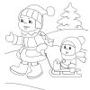 Розмальовка. Зима