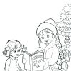 Розмальовка. Снігуронька