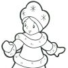 Розмальовка Снігуронька