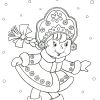 Розмальовка. Снігуронька