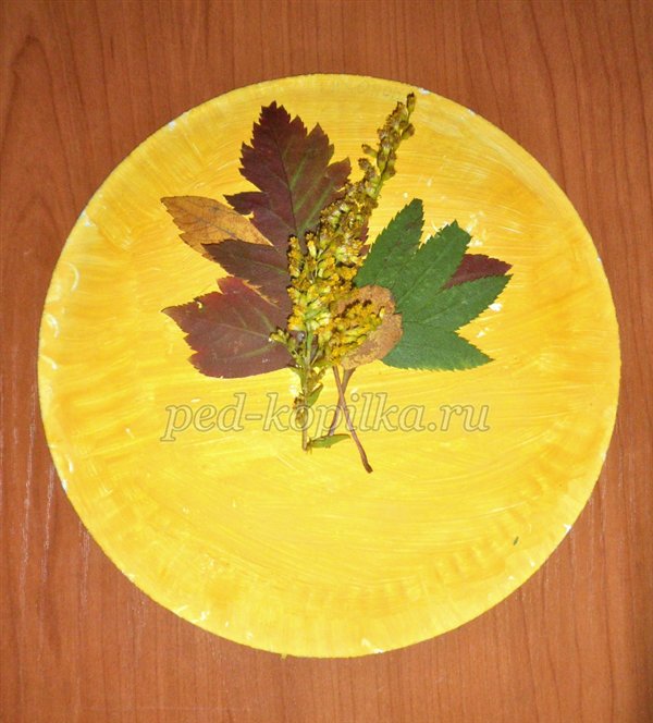 Осіння аплікація з паперу і листя. Майстер-клас Осіння аплікація з паперу і листя. Майстер-клас